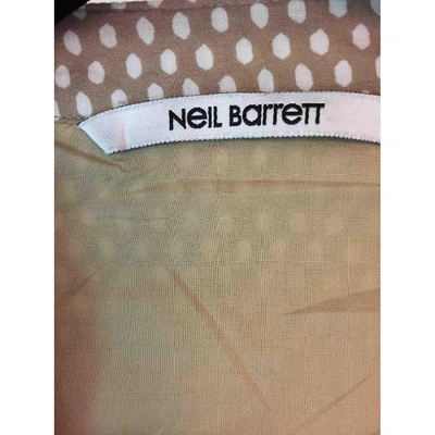 Pre-owned Neil Barrett Beige Cotton Top