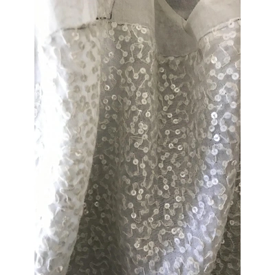 Pre-owned Chloé Glitter Vest In Ecru