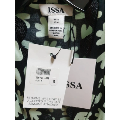 Pre-owned Issa Green Silk Dress