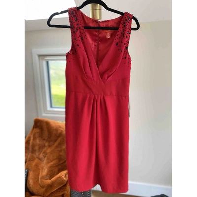 Pre-owned Monique Lhuillier Red Dress