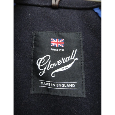 Pre-owned Gloverall Wool Dufflecoat In Navy