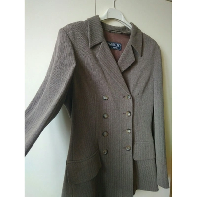 Pre-owned Max Mara Ecru Wool Jacket