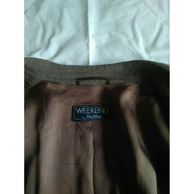 Pre-owned Max Mara Ecru Wool Jacket