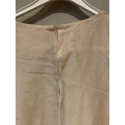 Pre-owned Semicouture Beige Cotton Top