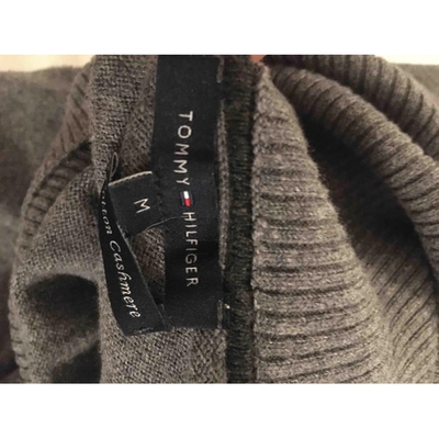 Pre-owned Tommy Hilfiger Grey Cotton Knitwear