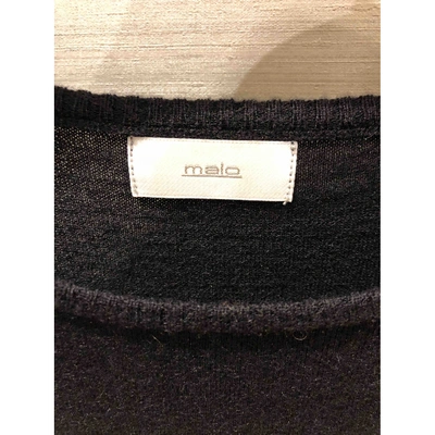 Pre-owned Malo Cashmere Mid-length Dress In Black