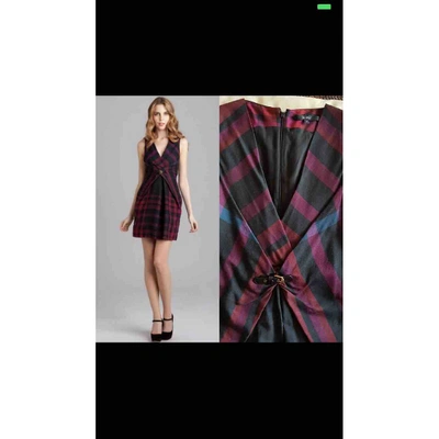 Pre-owned Gucci Wool Mini Dress In Multicolour