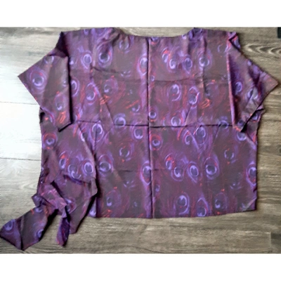 Pre-owned Michael Kors Purple Polyester Top