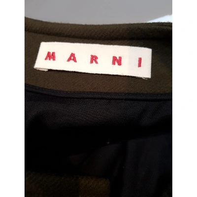 Pre-owned Marni Wool Jacket In Khaki