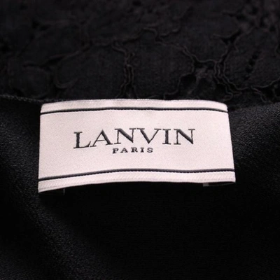 Pre-owned Lanvin Black Silk Top