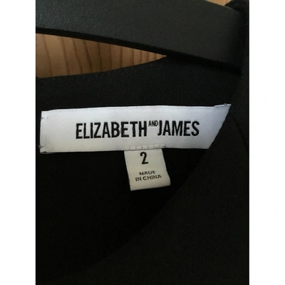 Pre-owned Elizabeth And James Mini Dress In Black