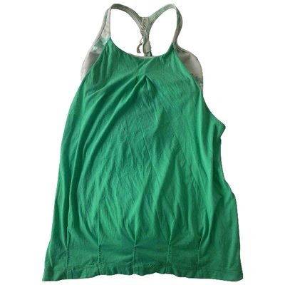 Pre-owned Lululemon Camisole In Green