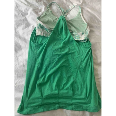 Pre-owned Lululemon Camisole In Green