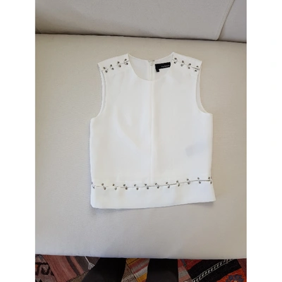 Pre-owned The Kooples Vest In White