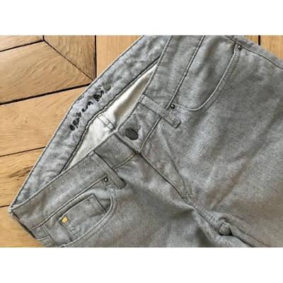 Pre-owned Barbara Bui Straight Jeans In Silver