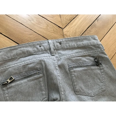 Pre-owned Barbara Bui Straight Jeans In Silver