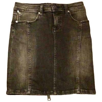Pre-owned Burberry Black Denim - Jeans Skirt