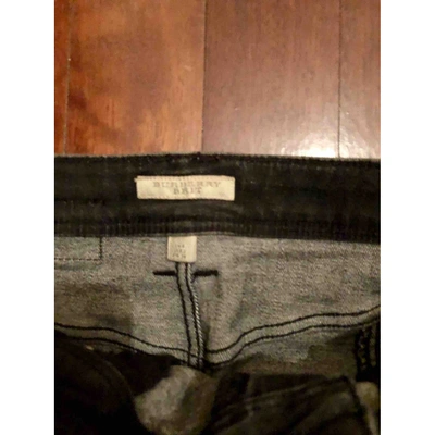 Pre-owned Burberry Black Denim - Jeans Skirt