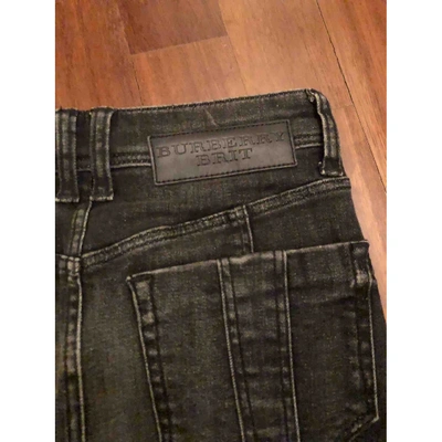 Pre-owned Burberry Black Denim - Jeans Skirt