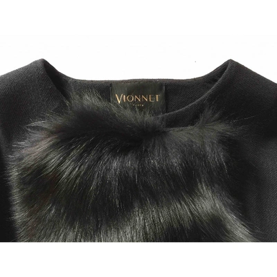 Pre-owned Vionnet Wool Coat In Black