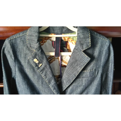 Pre-owned Femme By Michele Rossi Navy Cotton Jacket