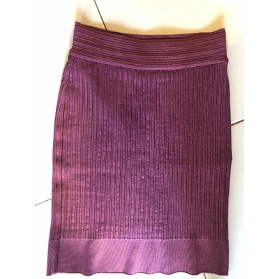 Pre-owned Alaïa Purple Skirt