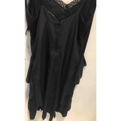 Pre-owned Ulla Johnson Black Silk Dress