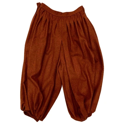 Pre-owned Saint Laurent Wool Shorts In Brown