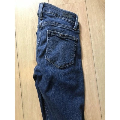 Pre-owned Paige Jeans Slim Pants In Blue