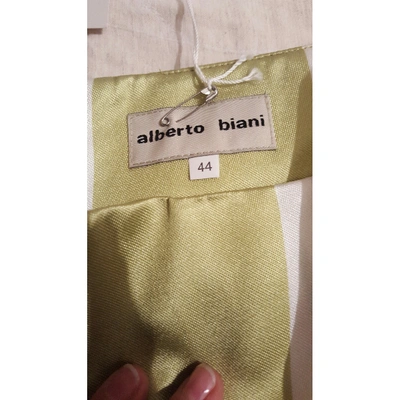 Pre-owned Alberto Biani Mini Skirt In Green