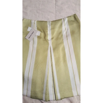 Pre-owned Alberto Biani Mini Skirt In Green