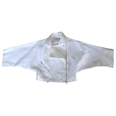 Pre-owned Alexis Mabille White Silk Jacket