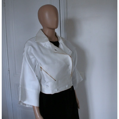 Pre-owned Alexis Mabille White Silk Jacket