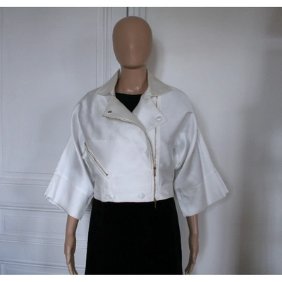 Pre-owned Alexis Mabille White Silk Jacket