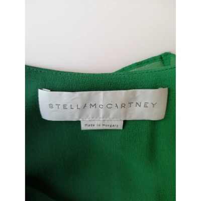 Pre-owned Stella Mccartney Silk Blouse In Green