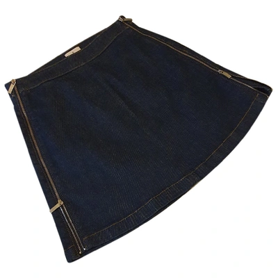 Pre-owned French Connection Mini Skirt In Blue