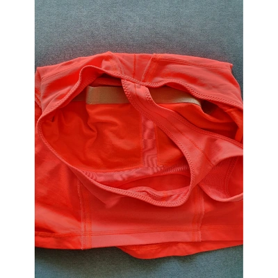 Pre-owned Lululemon Orange  Top