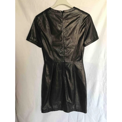 Pre-owned Trussardi Black Leather Dress