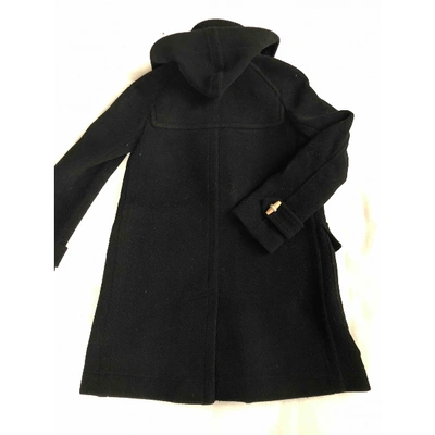 Pre-owned Burberry Black Wool Coat