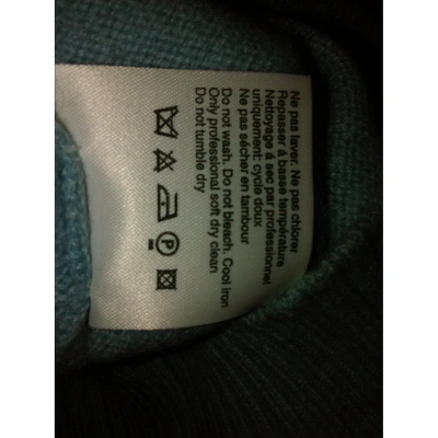 Pre-owned Balmain Cashmere Cardigan In Blue