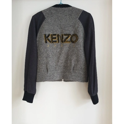 KENZO Pre-owned Wool Jacket In Grey
