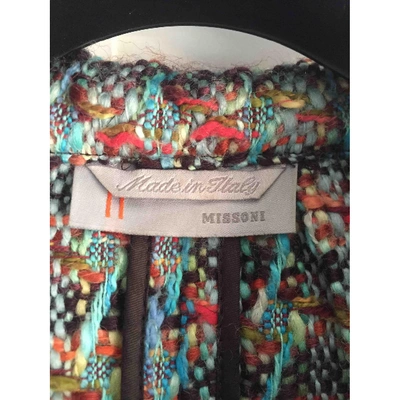 Pre-owned M Missoni Wool Coat In Multicolour