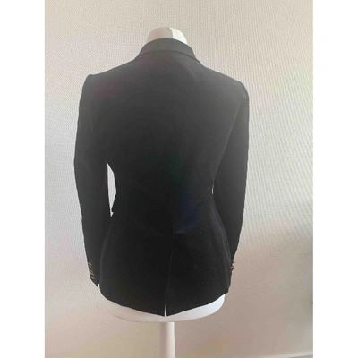 Pre-owned Gucci Velvet Blazer In Black