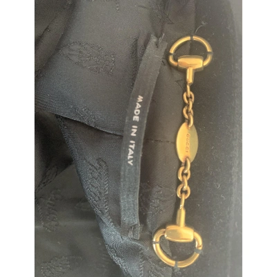 Pre-owned Gucci Velvet Blazer In Black