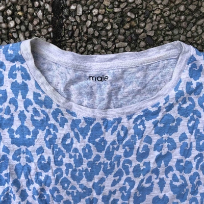 Pre-owned Maje Blue Cotton  Top