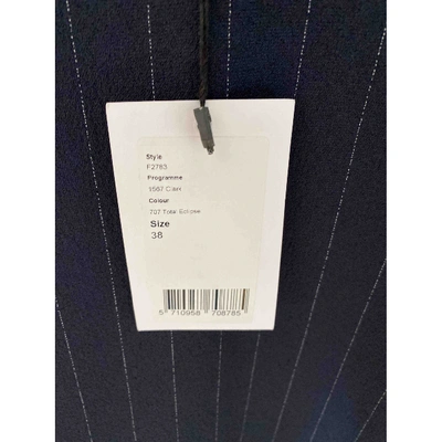 Pre-owned Ganni Fall Winter 2019 Dress In Navy