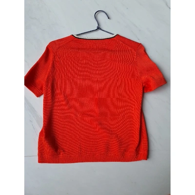 Pre-owned Maje Orange Viscose Top