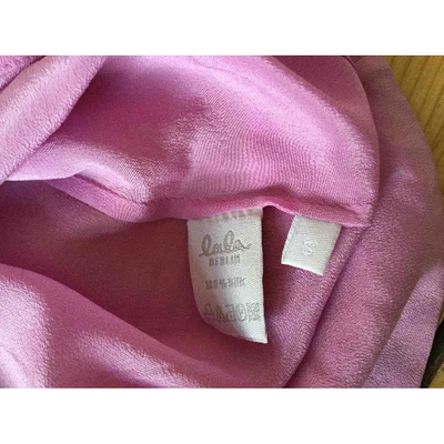 Pre-owned Lala Berlin Pink Silk  Top