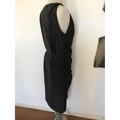 Pre-owned Dries Van Noten Mid-length Dress In Black