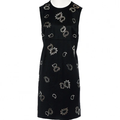 Pre-owned Mulberry Wool Mid-length Dress In Black